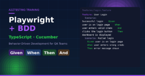 Playwright Automation with Typescript + BDD